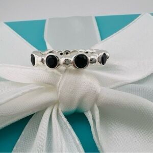 TIFFANY & CO Black Spinel Onyx Ziegfeld Ring